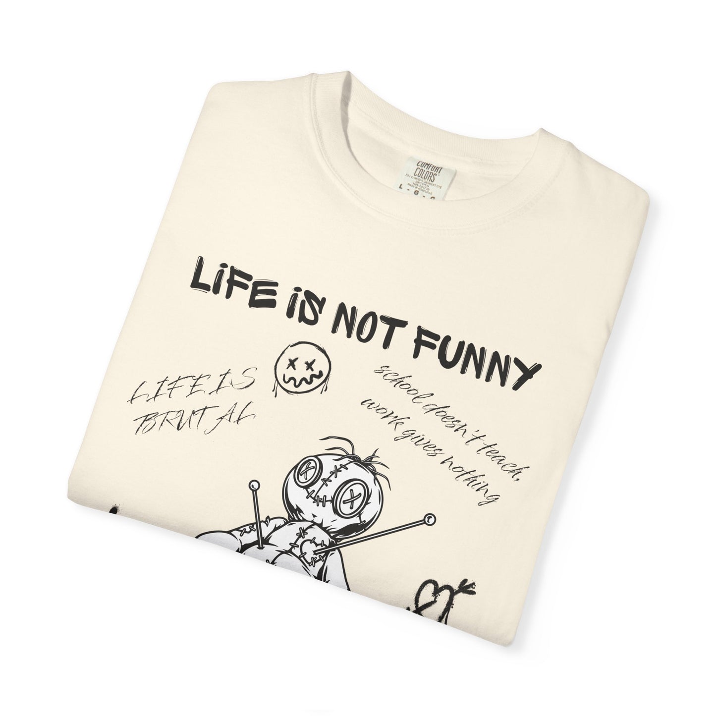 T-Shirt Unisex Life is no Funny Abstract-VibesStreet