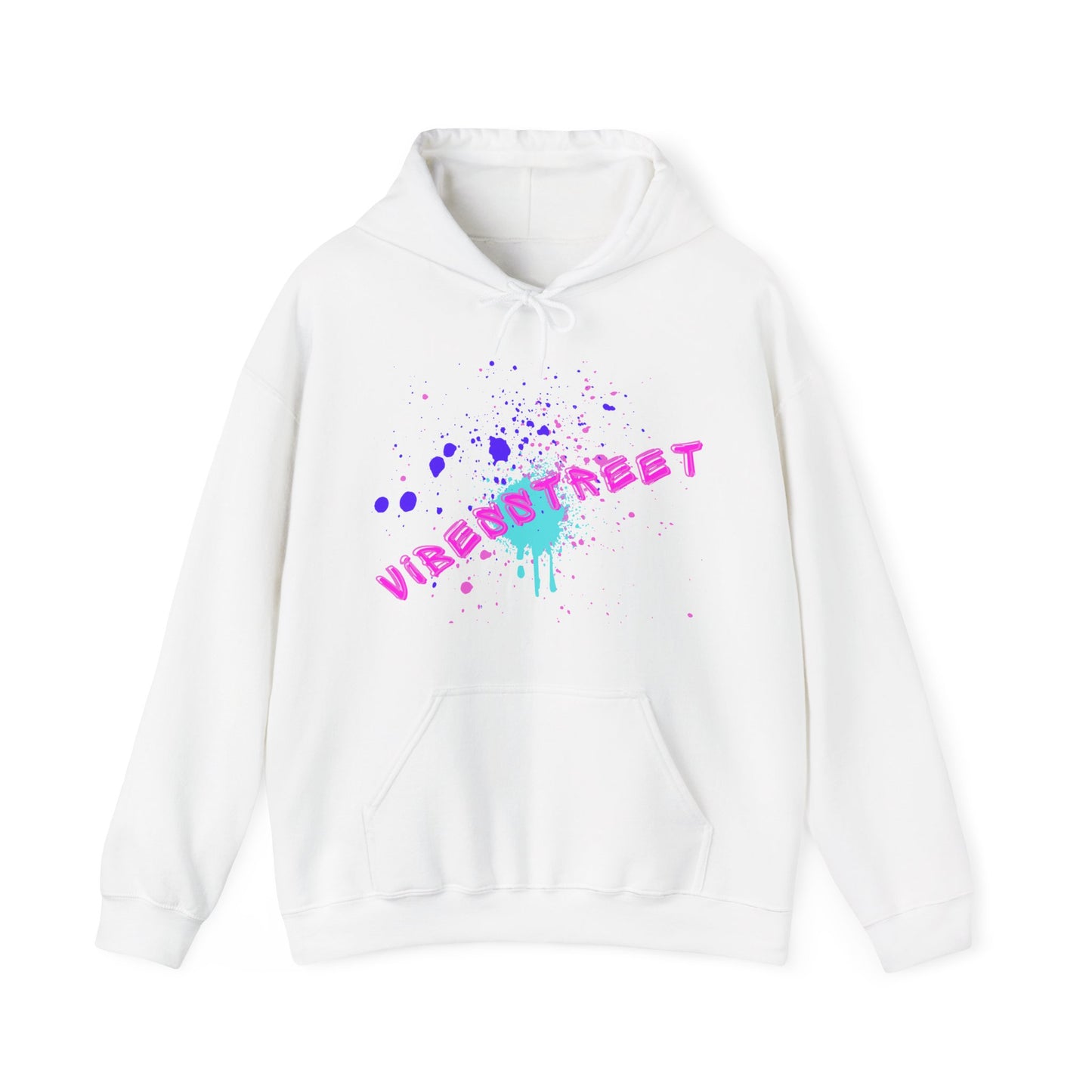 Sudadera con capucha unisex VibesStreet Spray Rosa-VibesStreet