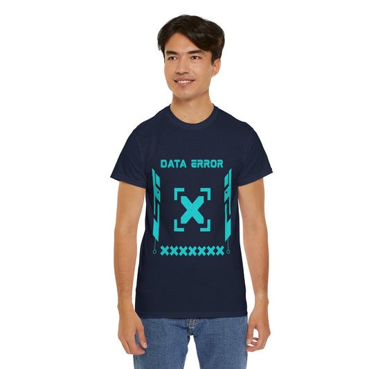 T-shirt Unisex Data Error Techwear Blue-TechSouls
