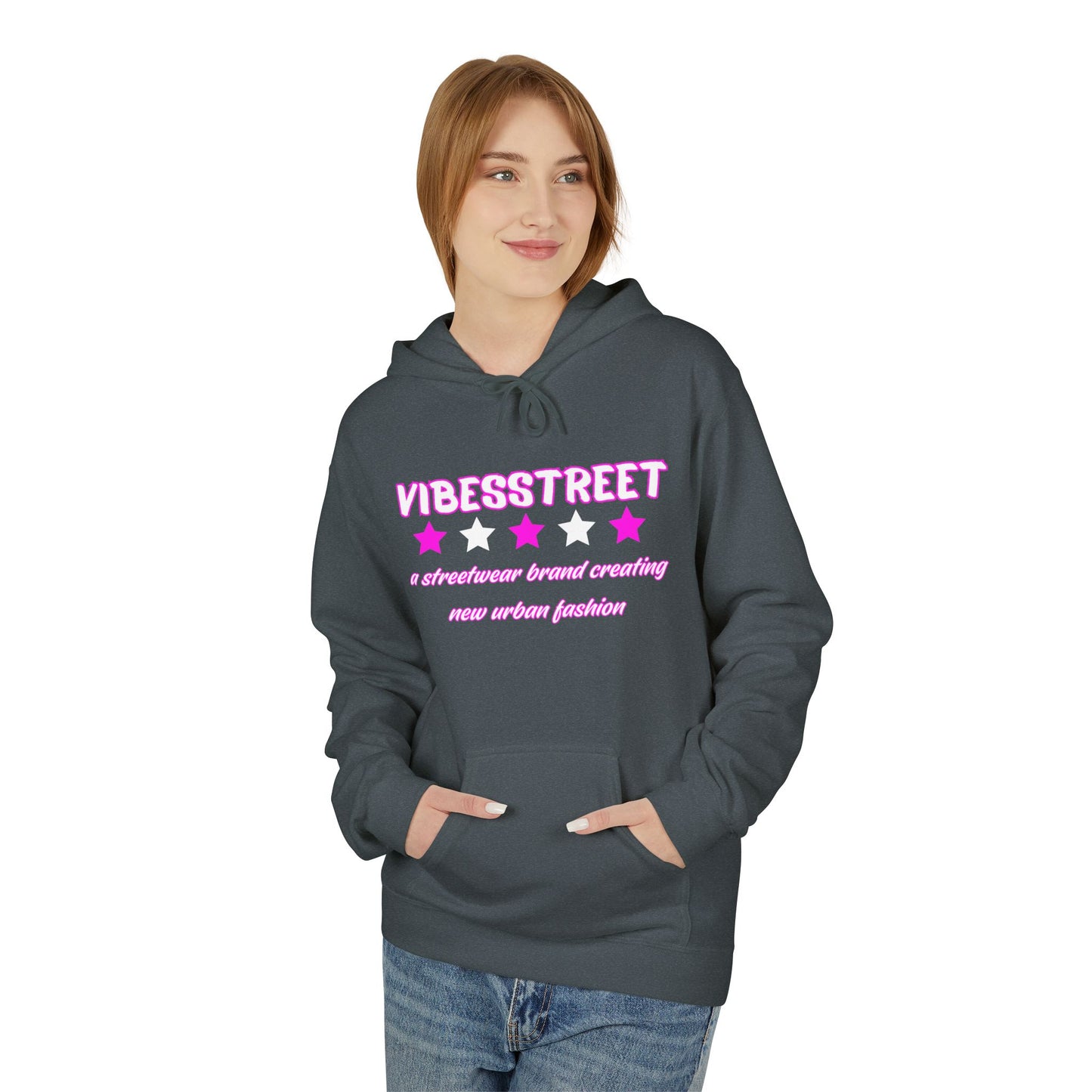 Bluza Unisex Hoodie Ultra Pink VibesStreet Brand-VibesStreet