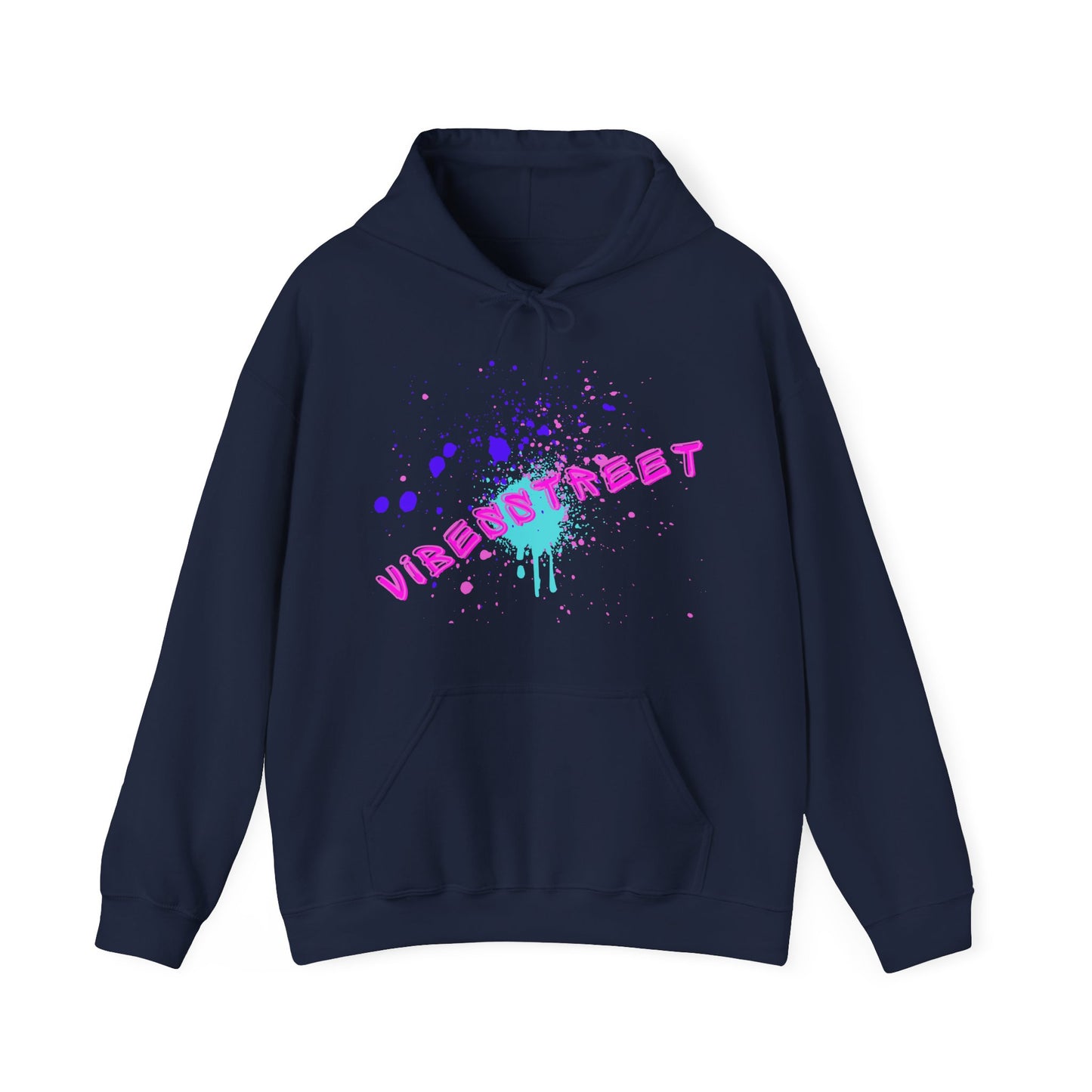 Sudadera con capucha unisex VibesStreet Spray Rosa-VibesStreet