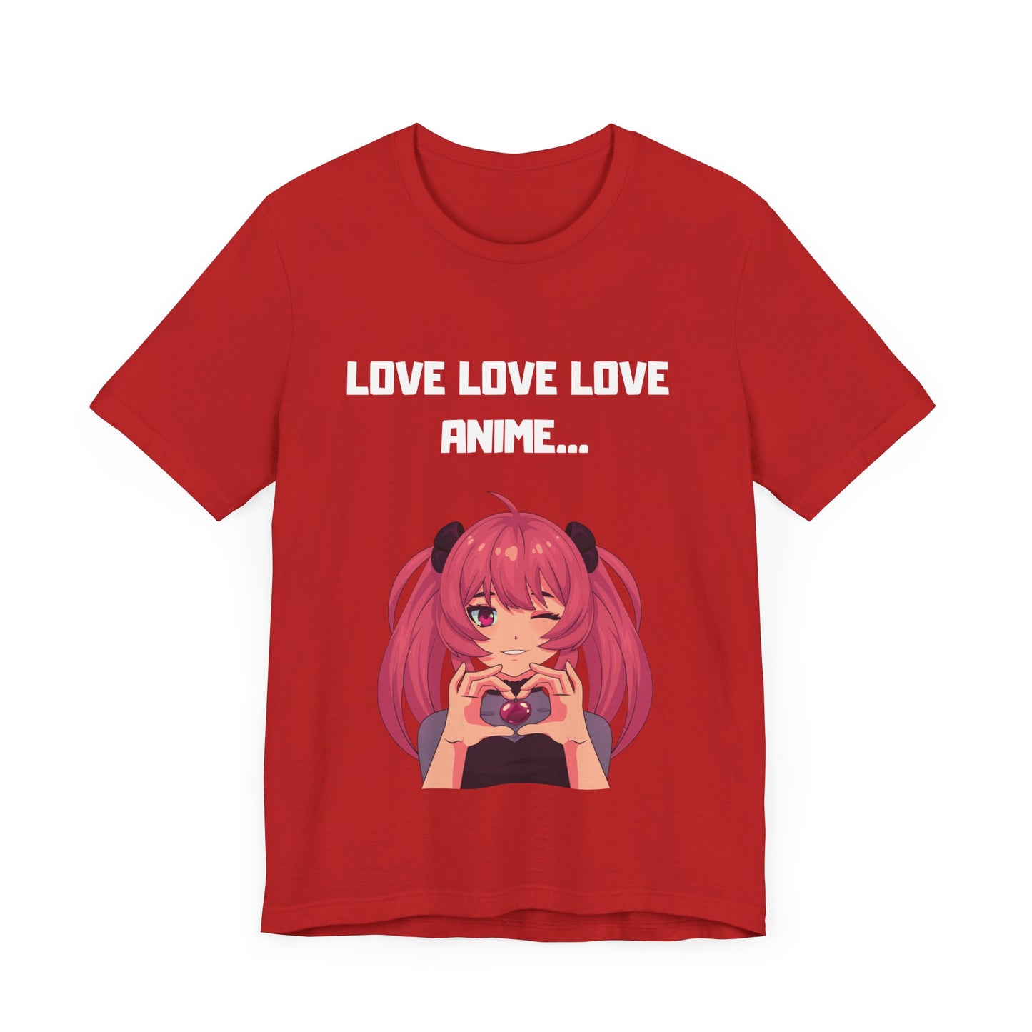 Camiseta unisex I Love Love Love Anime...- DragonStreet
