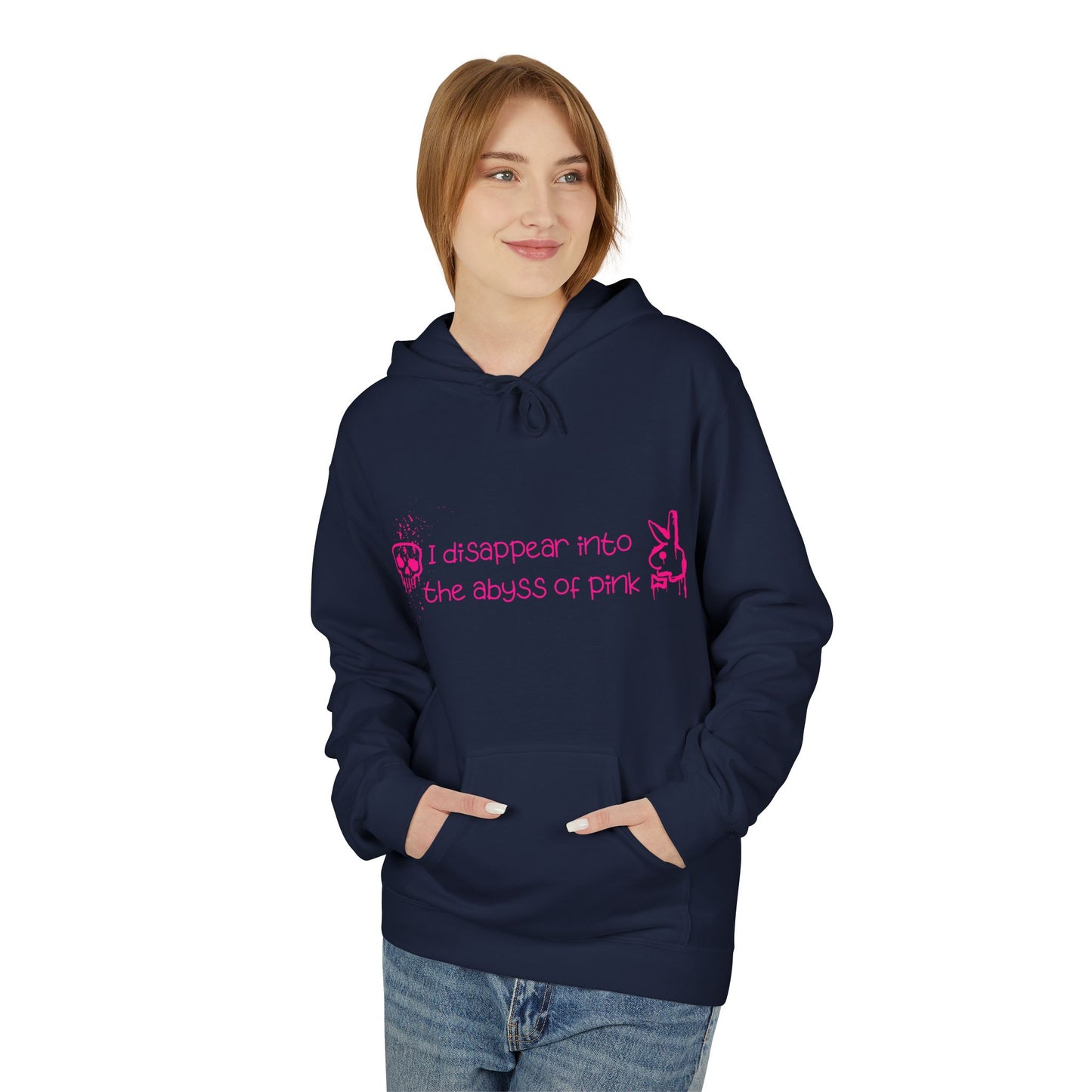 Bluza Hoodie Unisex I disappear into the abyss of pink